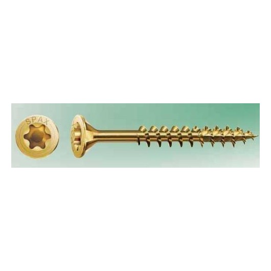 Tornillo Rosca Madera 08X260Mm Bicromatado Spax 50 Pz