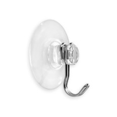 Colgador Hogar Ø 45X25Mm Ventosa Gancho Acero Inoxidable 1218-1- Inofix