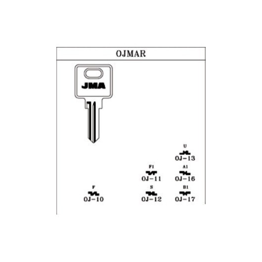 Llave Cilindro En Bruto Jma Acero Oj-12