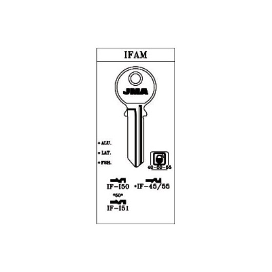 Llave Cilindro En Bruto Jma Acero If-I51