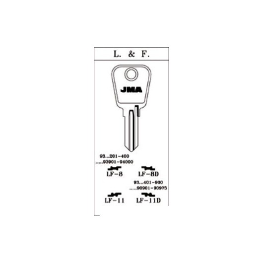 Llave Cilindro En Bruto Jma Acero Lf-11D