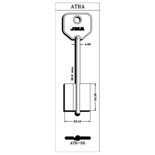 Llave De Gorja En Bruto Jma Laton Atr-2G