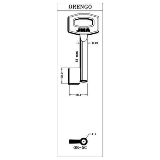 Llave De Gorja En Bruto Jma Laton Or-5G