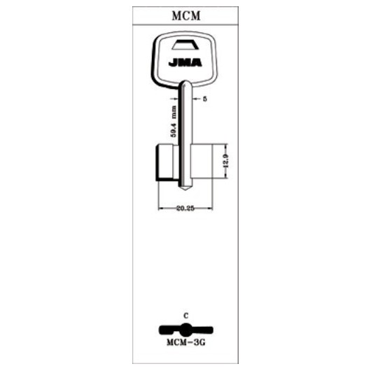 Llave De Gorja En Bruto Jma Laton Mcm-3G