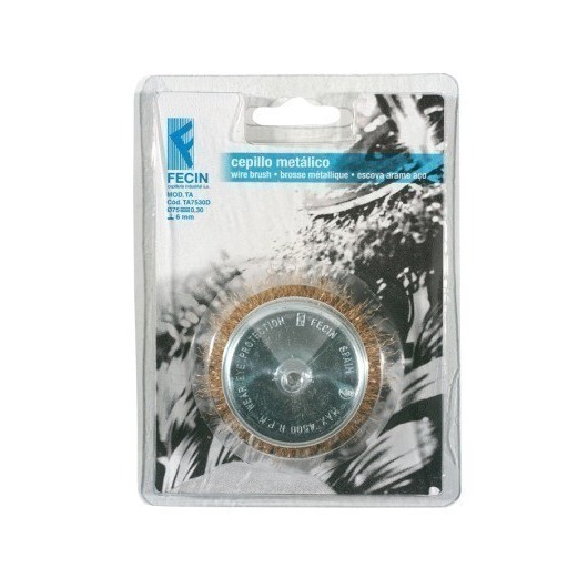 Cepillo Industrial Taza Taladro 075 Mm / 0,3 Mm Acero/Latonado Fecin