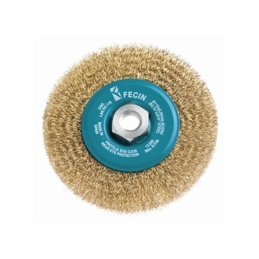 Cepillo Industrial Circular Amoladora 115X0,3 Mm Plano Acero/Latonado Fecin