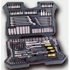 Llave Vaso Hexagonal  1/2"-1/4" Juego Cromo Vanadio 215 Pz