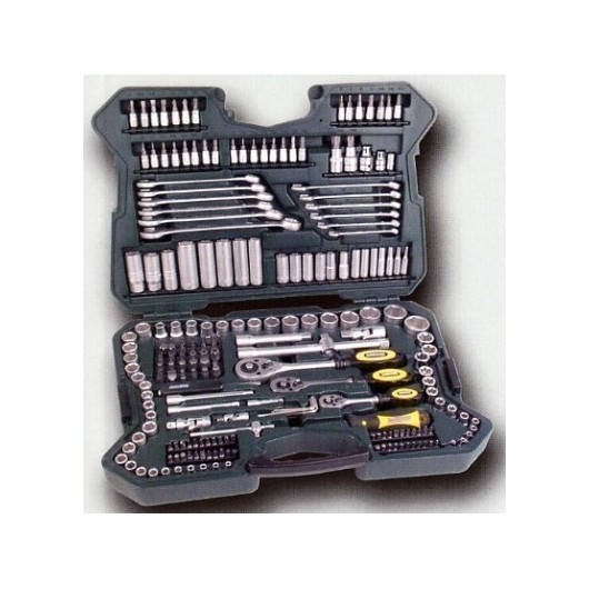 Llave Vaso Hexagonal  1/2"-1/4" Juego Cromo Vanadio 215 Pz