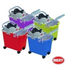 Cubo Agua 14 Lt Escurridor Automatico Mery Rectangular  Con Cubito 3