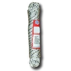 Cuerda Trenzada  08Mm Nylon Blanco/Azul H.Perio 10 Mt