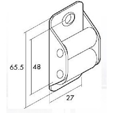 Pasacintas Persiana 22Mm Nylon Metal Gaviota