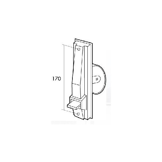 Recogedor Persiana Empotrar Grande Plastico Blanco Gaviota