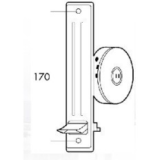 Recogedor Persiana Embutir Sin Plastico Metal  Gaviota