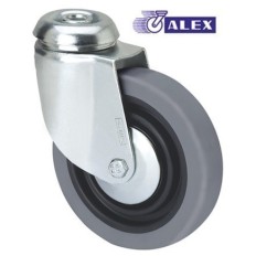 Rueda Gir 080Mm 1-0179 Ag/Pas 060Kg.Liso Gom N/G Bh Pgi Alex