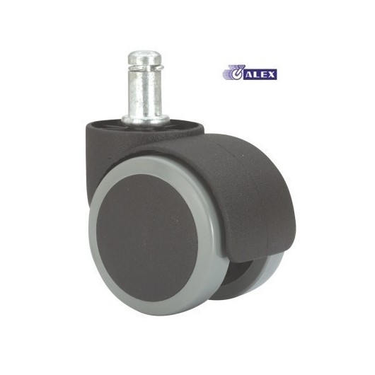 Rueda Giratoria Dble Silla Ofi 11X22 1-0497 Espiga 050Kg N/G Dk Al