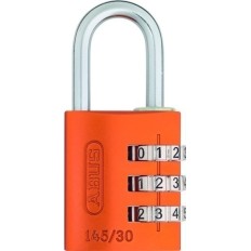 Candado Seguridad  30Mm Combinacion Programable Naranja Abus