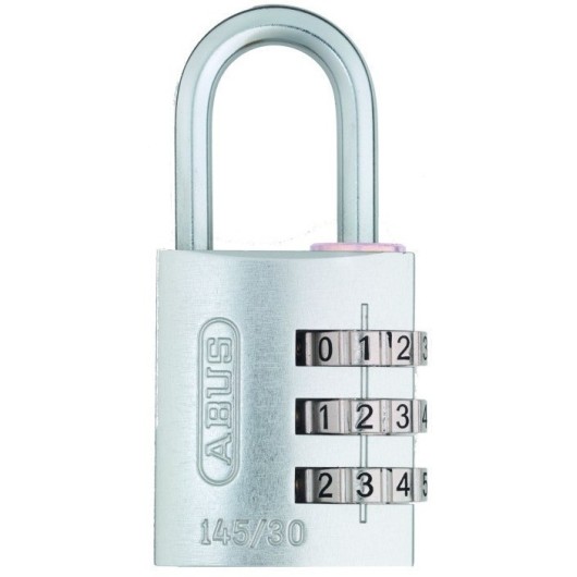 Candado Seguridad  30Mm Combinacion Programable Plata Abus