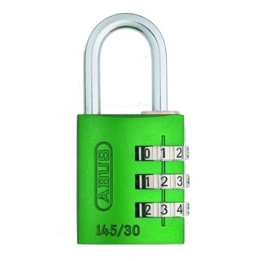 Candado Seguridad  30Mm Combinacion Programable Verde Abus