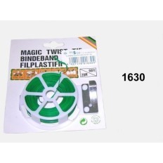 Alambre Plast.Plano Verde Rollo 20M+Cortador 1630  Busor