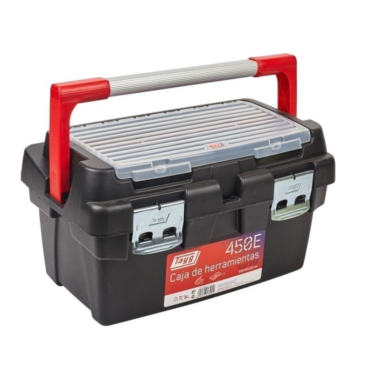 Caja Herramientas 450X285X250Mm Asa Y Cierre Alum Polipropileno Nº450E Tayg