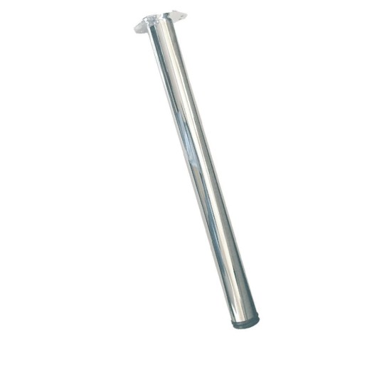 Pata Mesa 710X60Mm Redonda  Acero Cromo 4 Pz