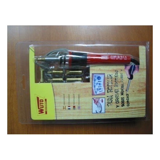 Pirograbador Rotular-Grabar 30W 7046 Cuch+Sop Sold+6P Wuto