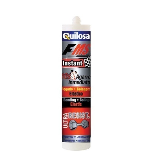 Adhesivo Sellador Polimero 280 Ml Blanco Ms Instantaneo Cartucho Quilosa