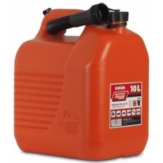 Bidon Trasvase Liquido  Carburante 265X200X307Mm 10Lt Con Canula Plastico Rojo Tayg
