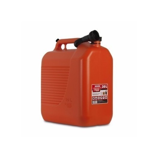 Bidon Trasvase Liquido  Carburante 400X237X464Mm 30Lt Con Canula Plastico Rojo Tayg