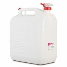 Bidon Trasvase Liquido  Alimentario 400X237X464Mm 30Lt Tapon/Grifo Plastico BlancoTayg