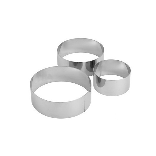 Molde Emplatar Redondo 10X4,5Cm Inox Ilsa