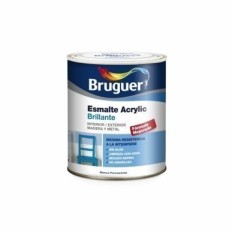 Esmalte Acrilico Brillante 750 Ml Verde/Mayo Interior/Exterior  Sin Olor Bruguer