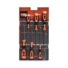 Destornillador 2Recto+2Plano+2Phillips 606 Bahco 6 Pz
