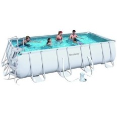 Piscina Pvc Rectangular 412X201X122Cm Cartucho 8124Lt Power Steel 