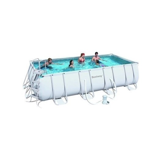 Piscina Pvc Rectangular 412X201X122Cm Cartucho 8124Lt Power Steel 