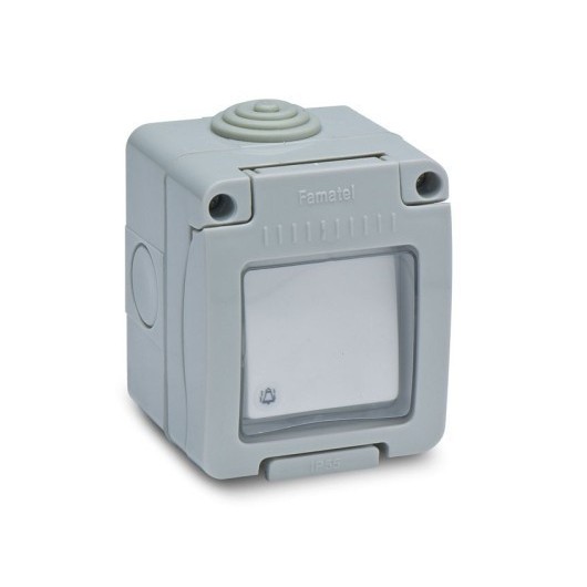 Pulsador Electricidad 10Amp Ip55 Campana Estanco Famat