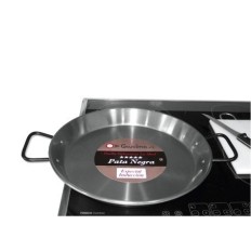 Paellera 038Cm 08 Raciones Hierro  Pulido Valenciana 