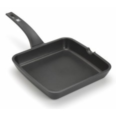Grill Plancha 28X28Cm Liso Con Mango Induccion Aluminio/Fundido  Eficent Bra