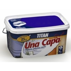 Pintura Plastica Mate 2,5 Lt Fucsia Interior Mono Una Capa Titan