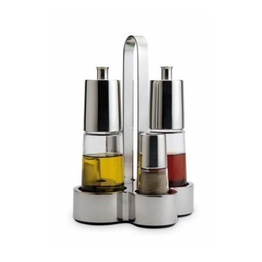 Vinagrera Cocina Aceitera Convoy Cristal/Inox Bella Bra