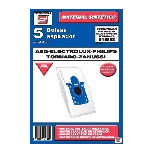 Bolsa Aspirador Papel Aeg-Elect-Philips Thogar 5 Pz 915688