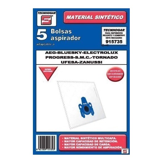 Bolsa Aspirador Papel Aeg-Electrolux Thogar 5 Pz 915735