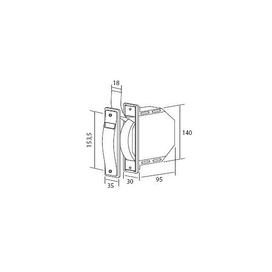 Recogedor Persiana 18Mm Universal Plastico Blanco Gaviota