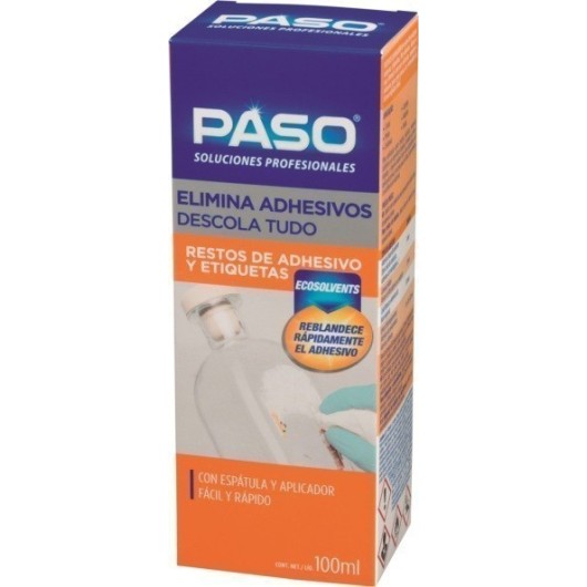 Eliminador Adhesivos Potente Con Espatula Paso 100 Ml