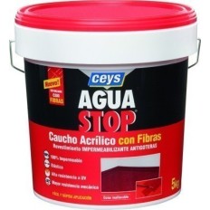 Pintura Impermeabilizante Caucho/Acrilico 5 Kg Terra Fibra  Aguastop 