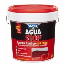 Pintura Impermeabilizante Caucho/Acrilico 5 Kg Blanco Fibra  Aguastop 