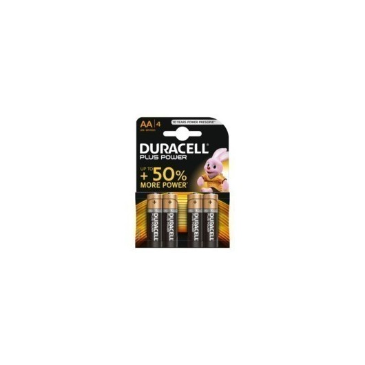 Pila Alcalina Lr06 Aa 1,5V Power Plus Duracell 4 Pz