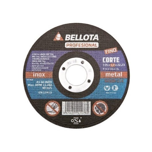 Disco Corte Inox 125X1X22 Mm Bellota