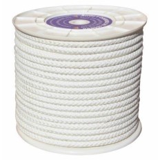 Cuerda Trenzada  06Mm Nylon Blanco Mate Hyc 200 Mt