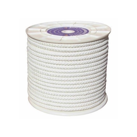 Cuerda Trenzada  06Mm Nylon Blanco Mate Hyc 200 Mt